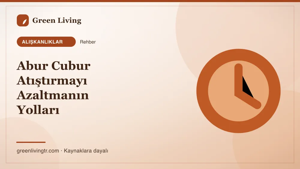 Abur Cubur Atıştırmayı Azaltmanın Yolları — Green Living