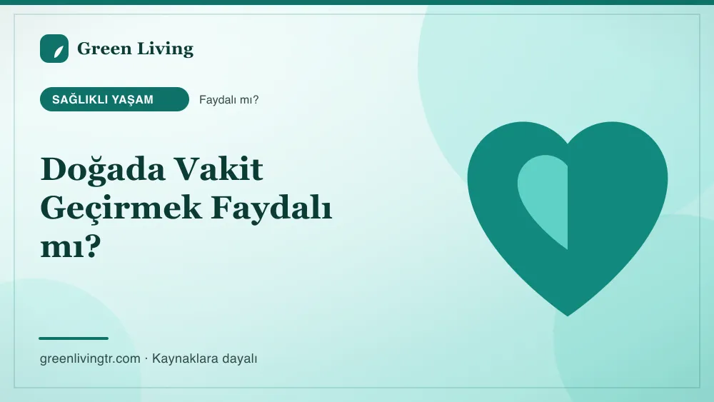 Doğada Vakit Geçirmek Faydalı mı? — Green Living