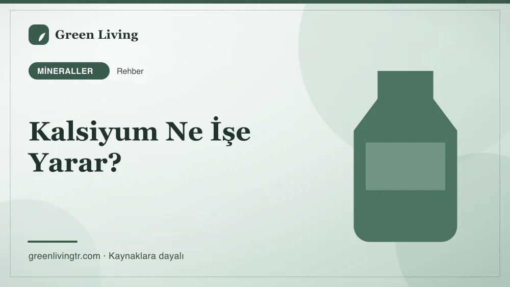 Kalsiyum Ne İşe Yarar? — Green Living