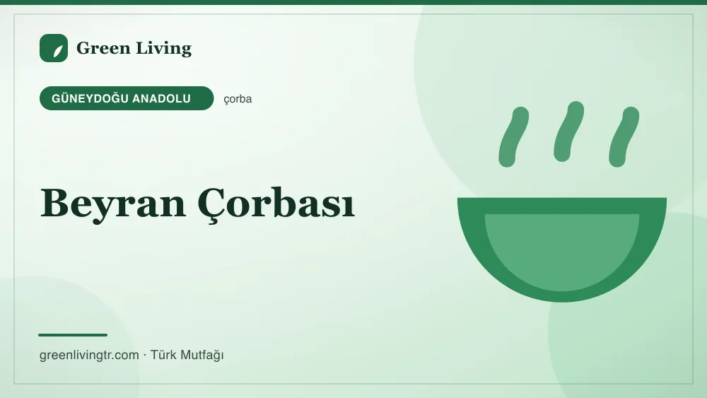 Beyran Çorbası — Güneydoğu Anadolu mutfağı