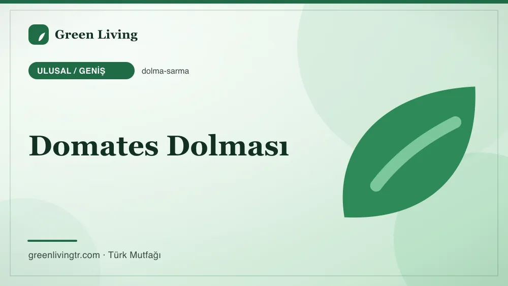 Domates Dolması — Ulusal / Geniş mutfağı