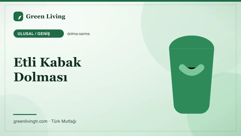 Etli Kabak Dolması — Ulusal / Geniş mutfağı