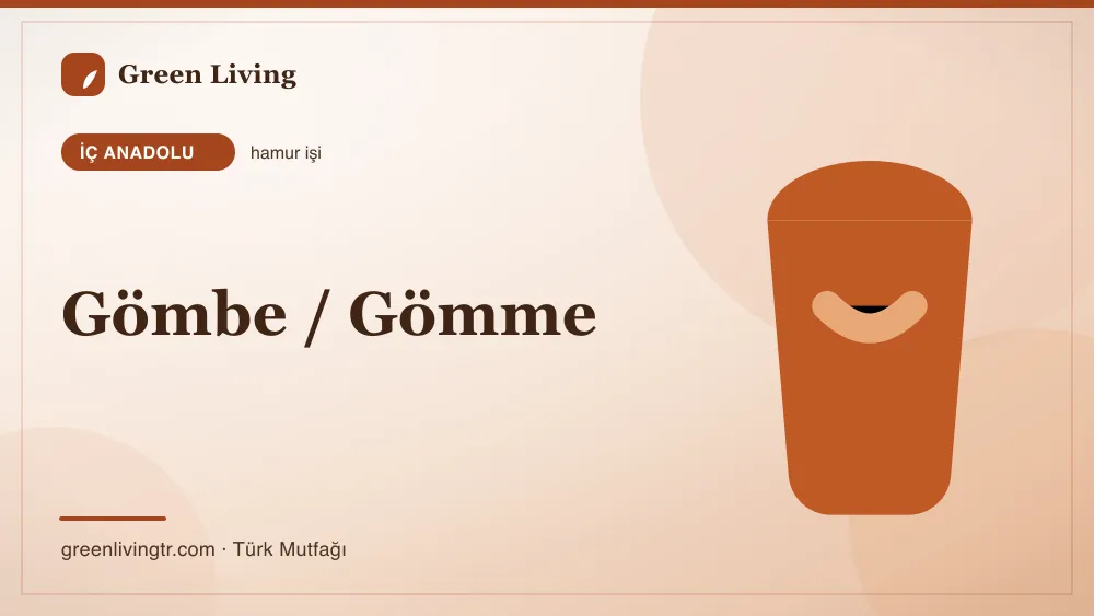 Gömbe / Gömme — İç Anadolu mutfağı