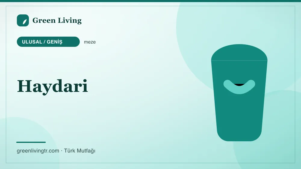 Haydari — Ulusal / Geniş mutfağı