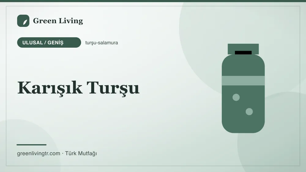 Karışık Turşu — Ulusal / Geniş mutfağı