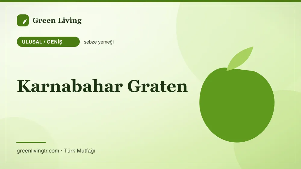 Karnabahar Graten — Ulusal / Geniş mutfağı