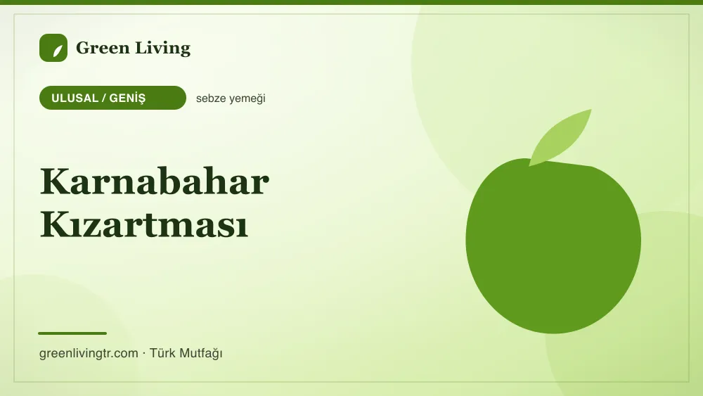 Karnabahar Kızartması — Ulusal / Geniş mutfağı