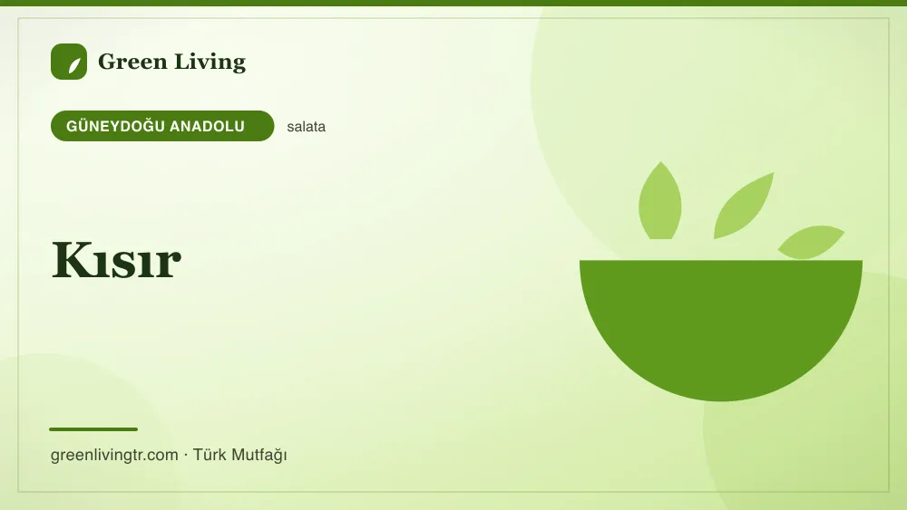 Kısır — Güneydoğu Anadolu mutfağı