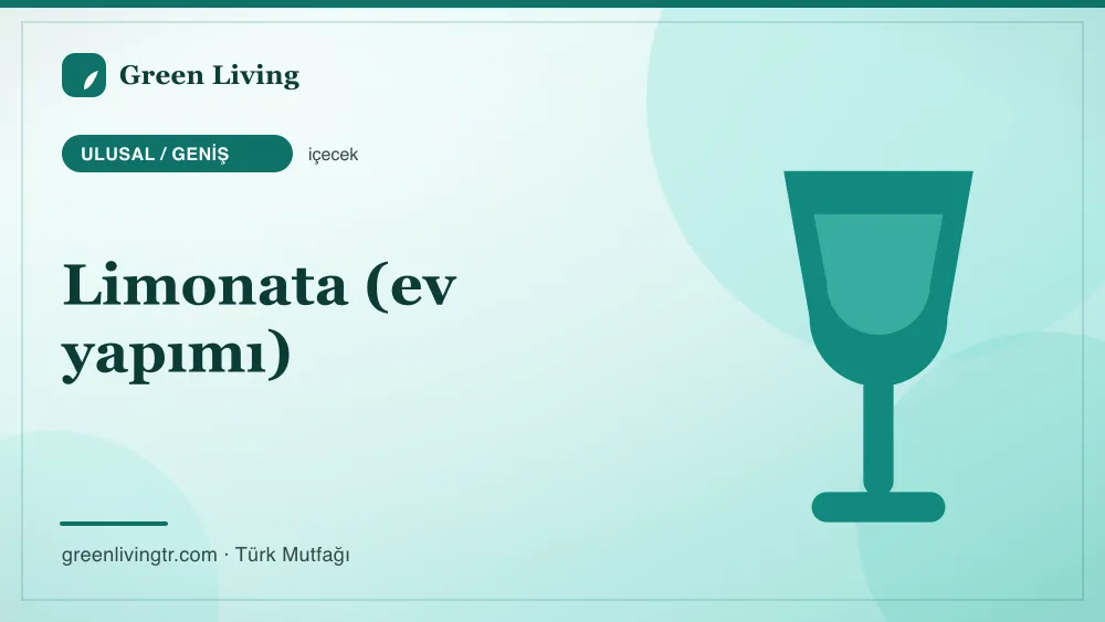 Limonata (ev yapımı) — Ulusal / Geniş mutfağı