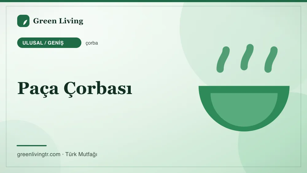 Paça Çorbası — Ulusal / Geniş mutfağı