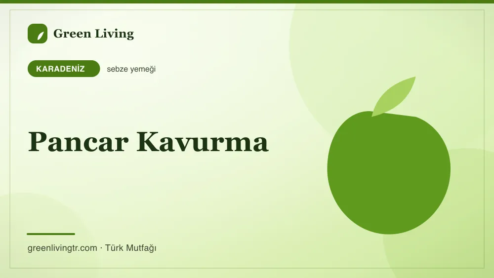Pancar Kavurma — Karadeniz mutfağı