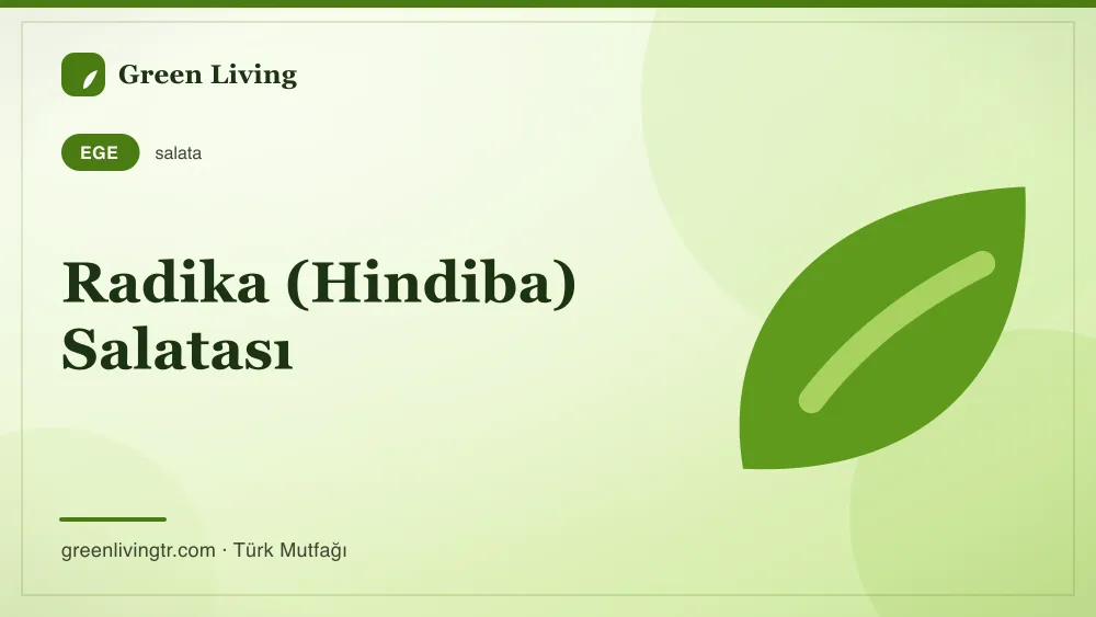 Radika (Hindiba) Salatası — Ege mutfağı