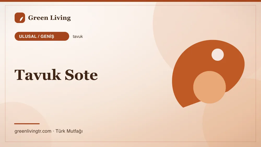 Tavuk Sote — Ulusal / Geniş mutfağı