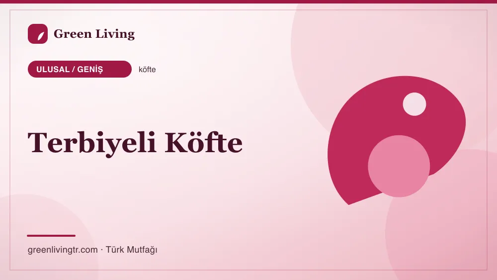Terbiyeli Köfte — Ulusal / Geniş mutfağı