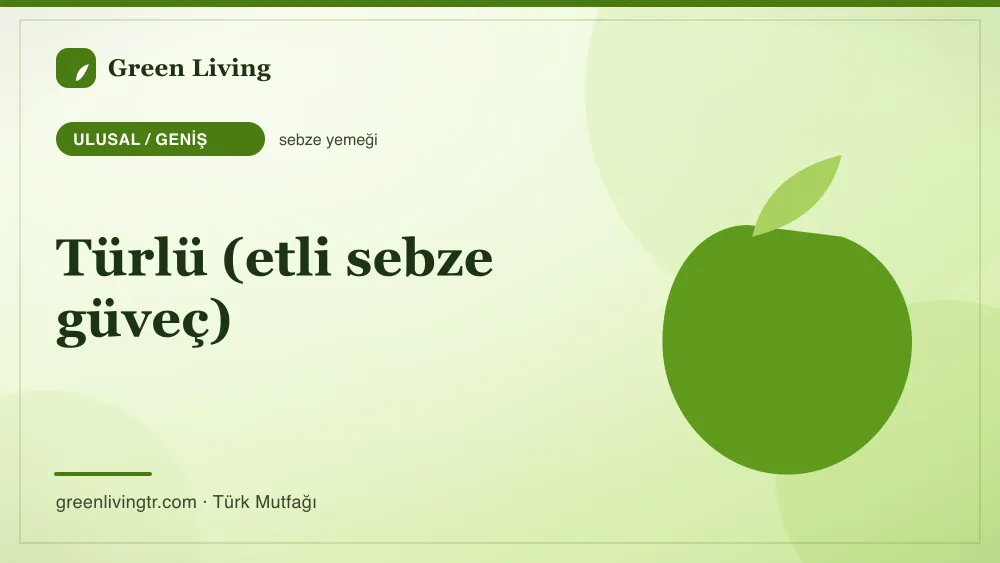 Türlü (etli sebze güveç) — Ulusal / Geniş mutfağı