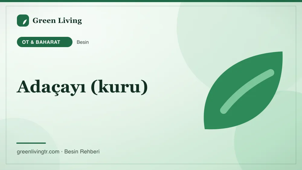 Adaçayı (kuru) — ot & baharat
