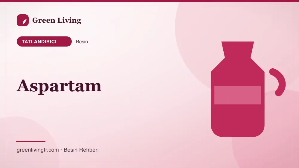 Aspartam — tatlandırıcı