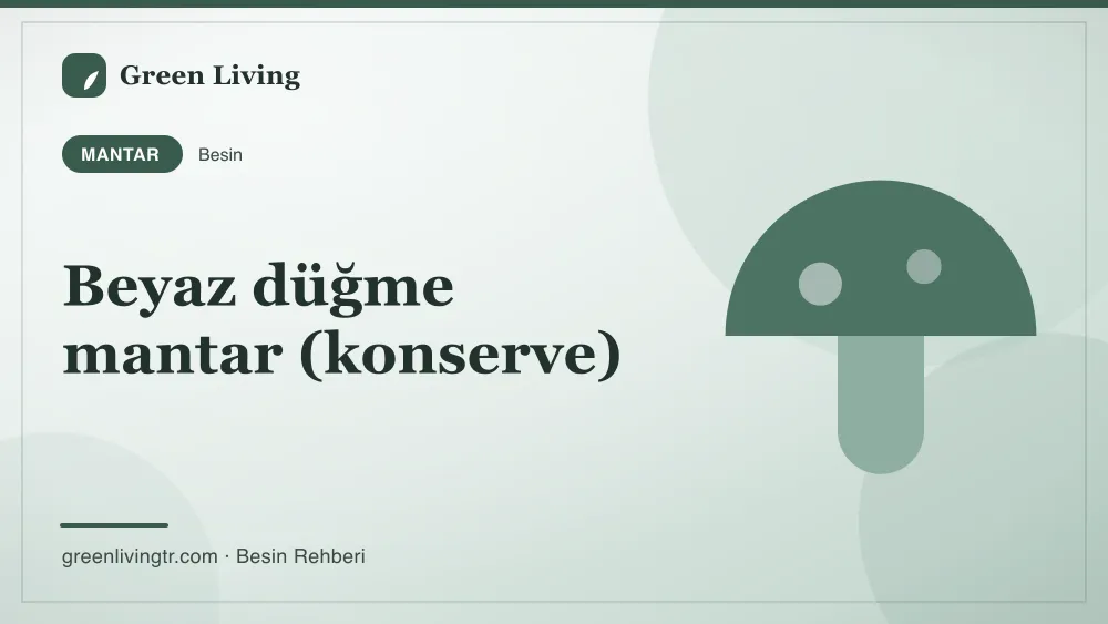 Beyaz düğme mantar (konserve) — mantar