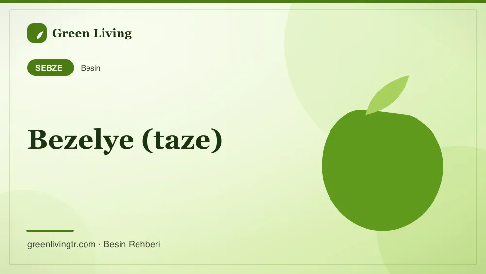 Bezelye (taze) — sebze