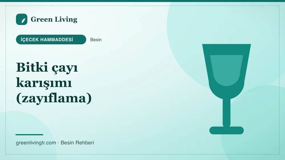 Bitki çayı karışımı (zayıflama) — içecek hammaddesi