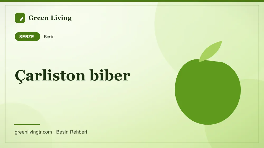 Çarliston biber — sebze