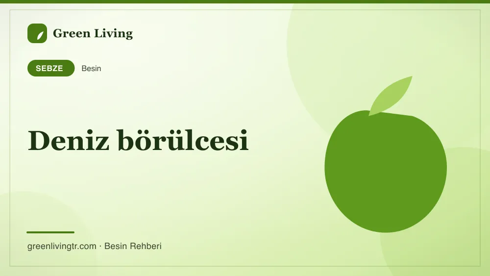 Deniz börülcesi — sebze