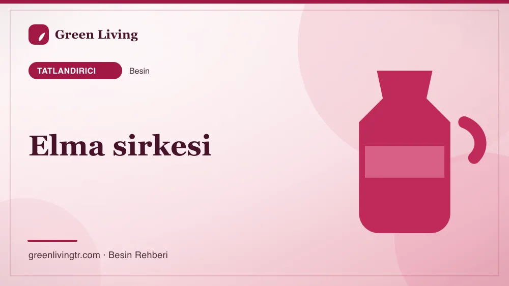 Elma sirkesi — tatlandırıcı