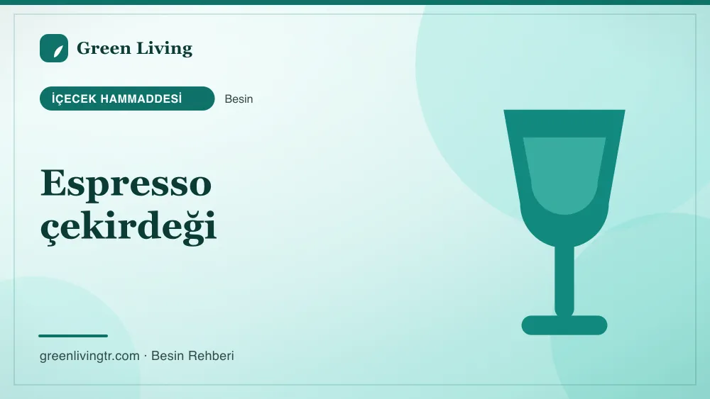 Espresso çekirdeği — içecek hammaddesi
