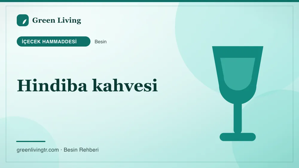 Hindiba kahvesi — içecek hammaddesi