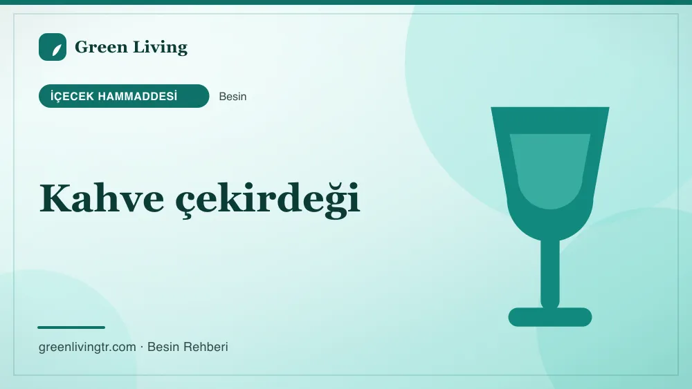 Kahve çekirdeği — içecek hammaddesi