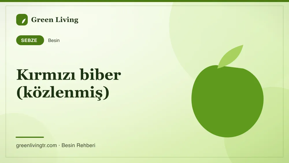 Kırmızı biber (közlenmiş) — sebze