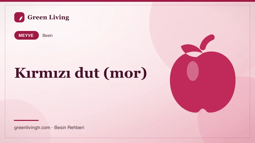 Kırmızı dut (mor) — meyve