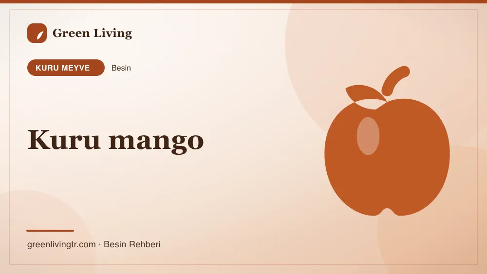 Kuru mango — kuru meyve