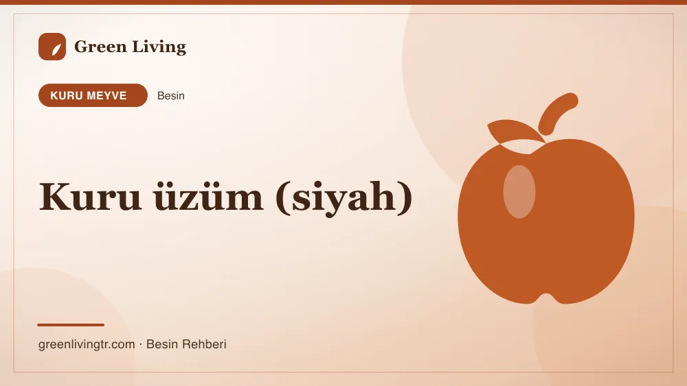 Kuru üzüm (siyah) — kuru meyve