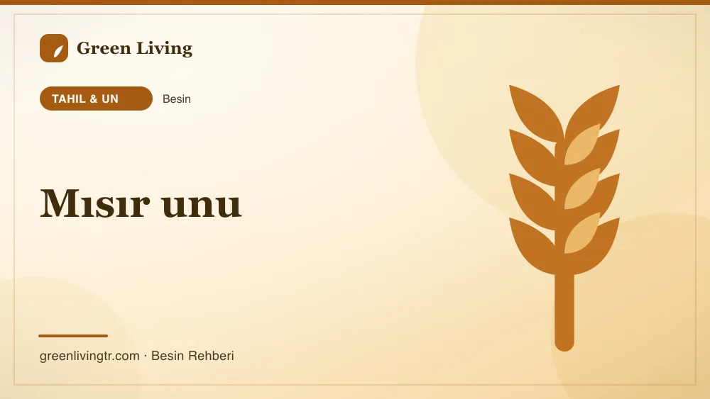 Mısır unu — tahıl & un