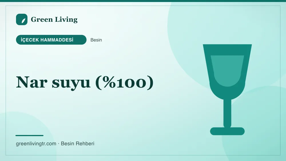 Nar suyu (%100) — içecek hammaddesi