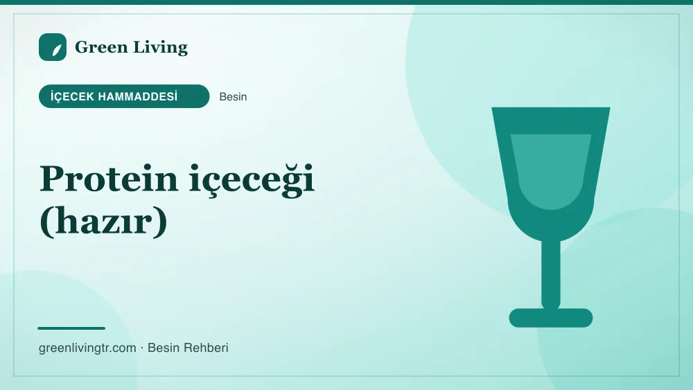 Protein içeceği (hazır) — içecek hammaddesi