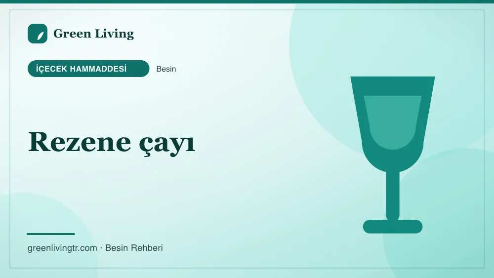 Rezene çayı — içecek hammaddesi