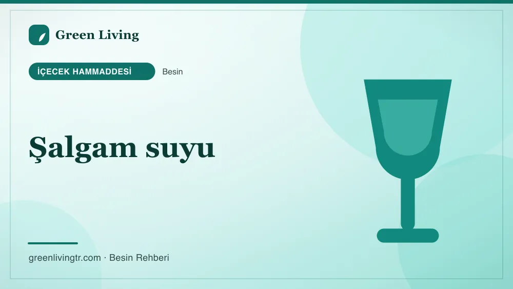 Şalgam suyu — içecek hammaddesi