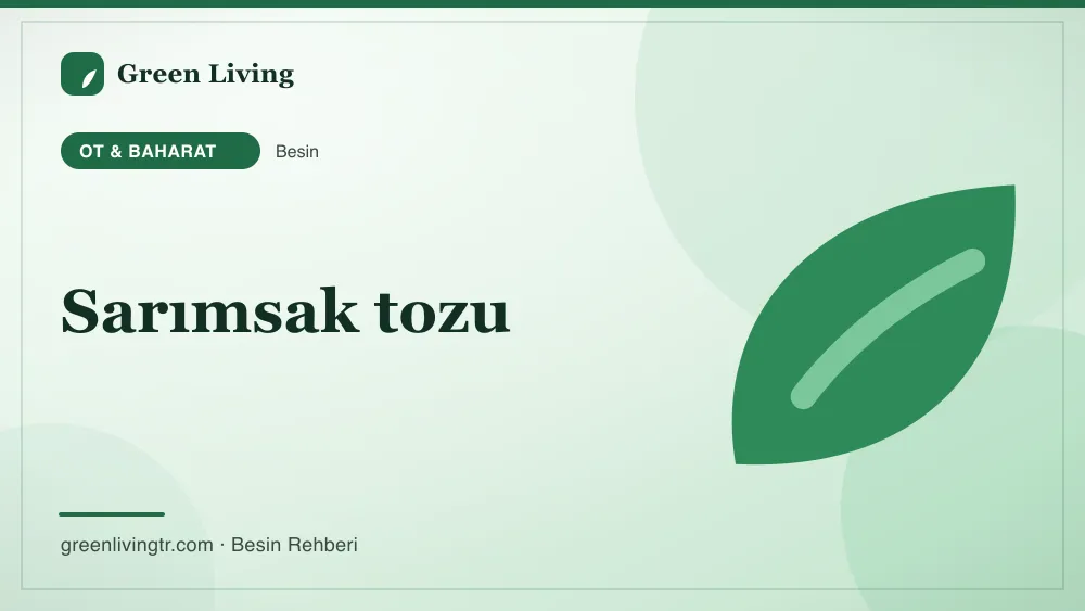 Sarımsak tozu — ot & baharat