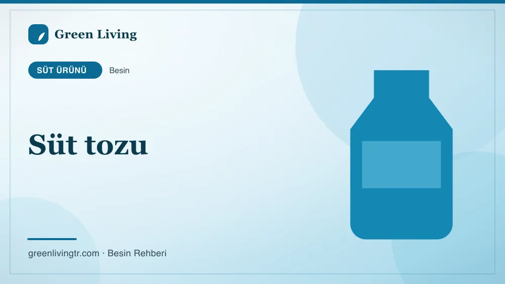 Süt tozu — süt ürünü