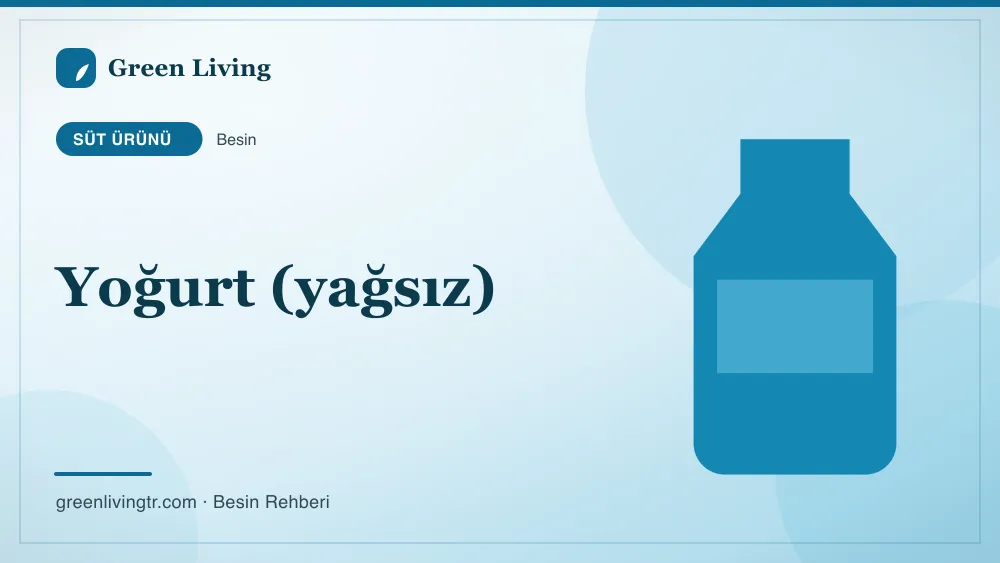 Yoğurt (yağsız) — süt ürünü