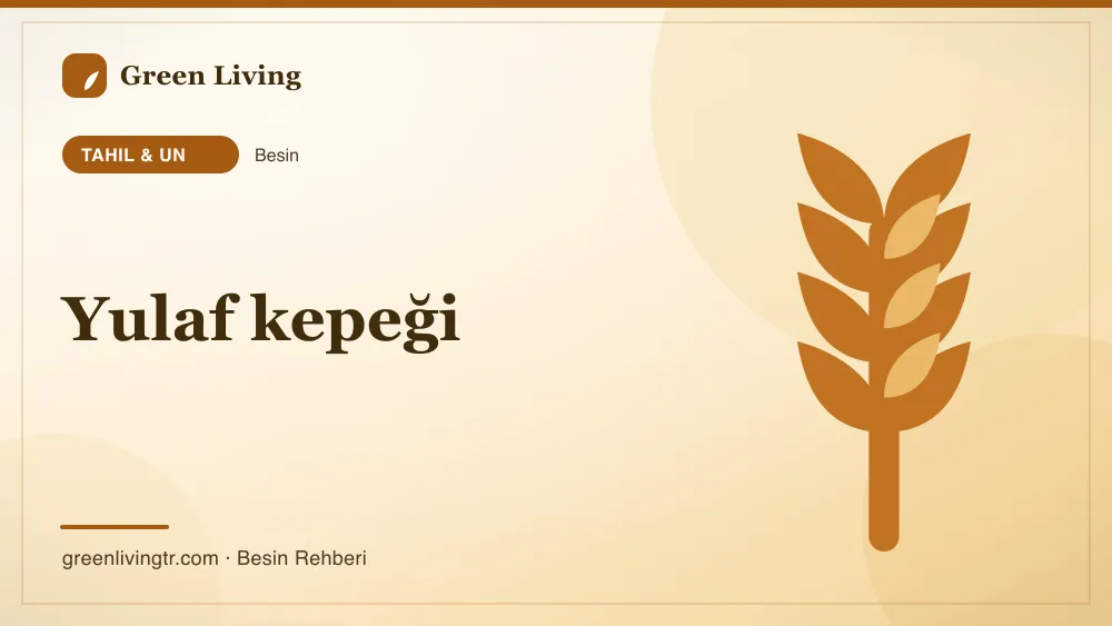 Yulaf kepeği — tahıl & un